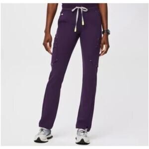 Figs Scrub Pants Purple Soeng Double Utility XXS